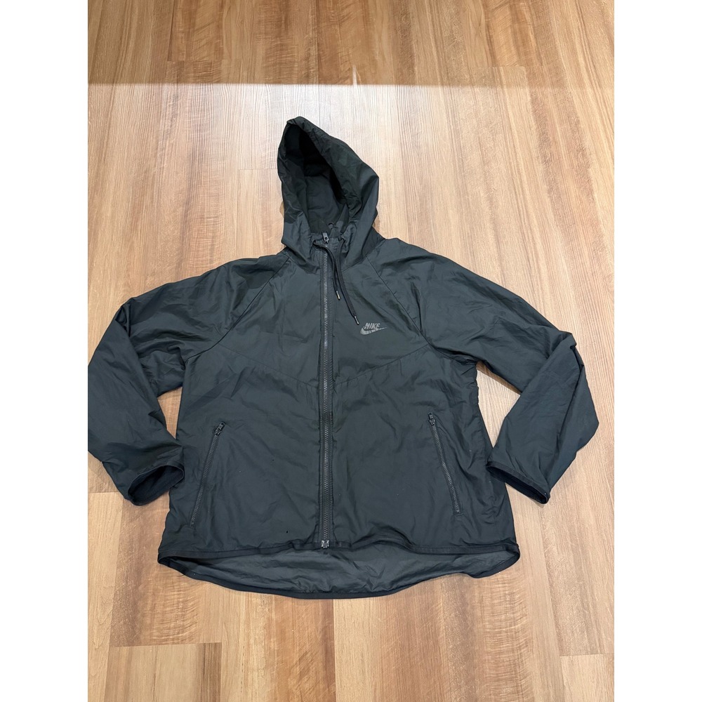 Nike Windrunner Jacket Mens Large Black Full Zip Hooded BV3939-011